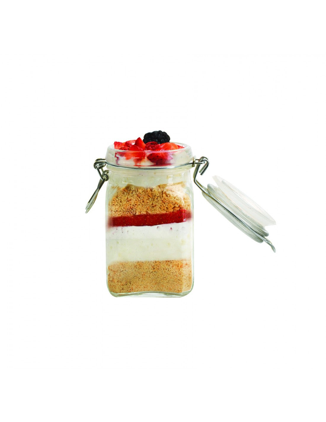 Envase con Tapa de Vidrio a Presión 8.45oz Crisa 9977 CRISA