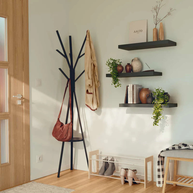 Repisas De Pared 60 Cm Largo X 23.5 Cm Ancho X 38 Mm Espesor (1 1/2") Color Negro ADR-3276007203394