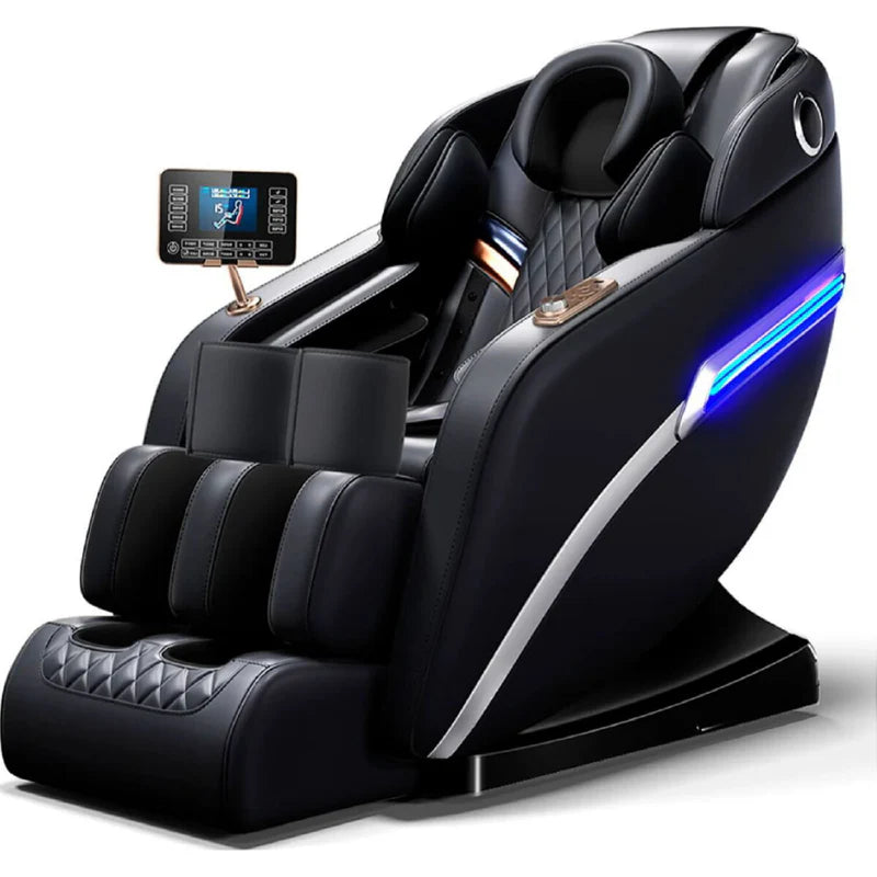Silla Masajeadora Eléctrica 110V Sofá De Masajes Relajación Shiatsu Y Gravedad Cero. Sillon Con Pantalla De Control Y Bocina Bluetooth. Masajea Todo El Cuerpo. Butaca. AB026 Selecto
