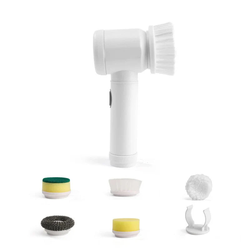 Cepillo Eléctrico Inalámbrico. Limpiador Giratorio. Cepillo De Limpieza Con Resistencia Al Agua. Incluye Accesorios. AB689 Selecto