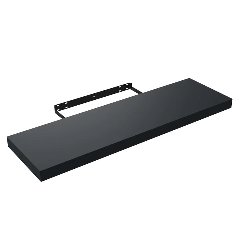 Repisas De Pared 80 Cm Largo X 23.5 Cm Ancho X 38 Mm Espesor (1 1/2") Color Negro ADR-3276007203080