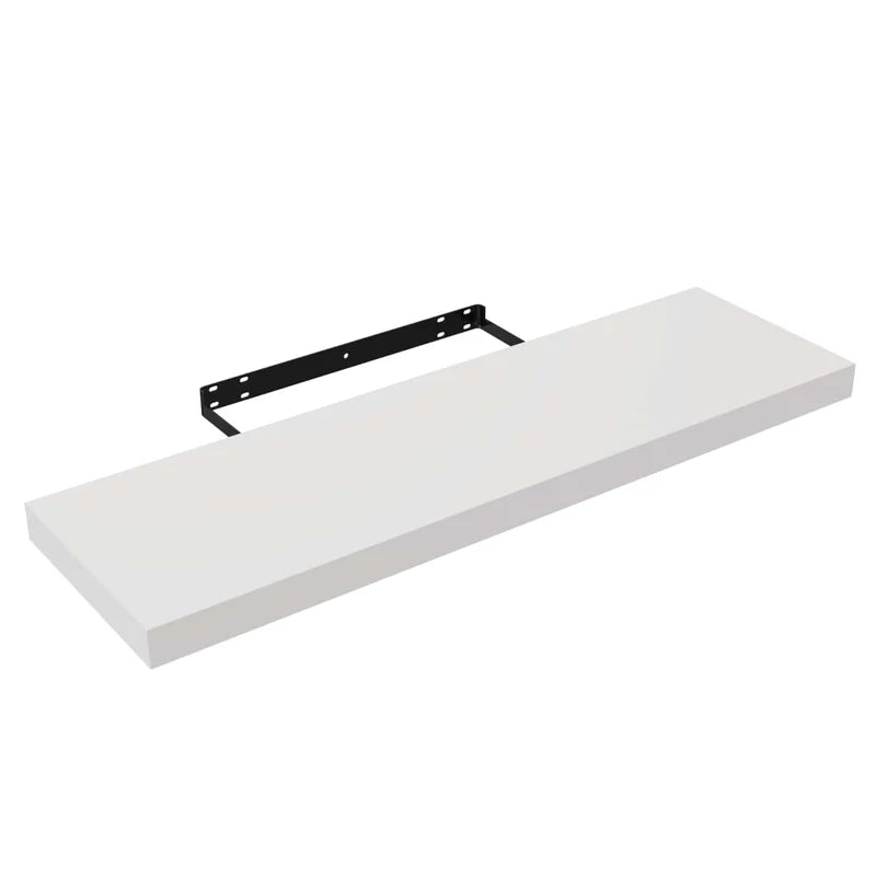 Repisas De Pared 80 Cm Largo X 23.5 Cm Ancho X 38 Mm Espesor (1 1/2") Color Blanco ADR-3276007203110