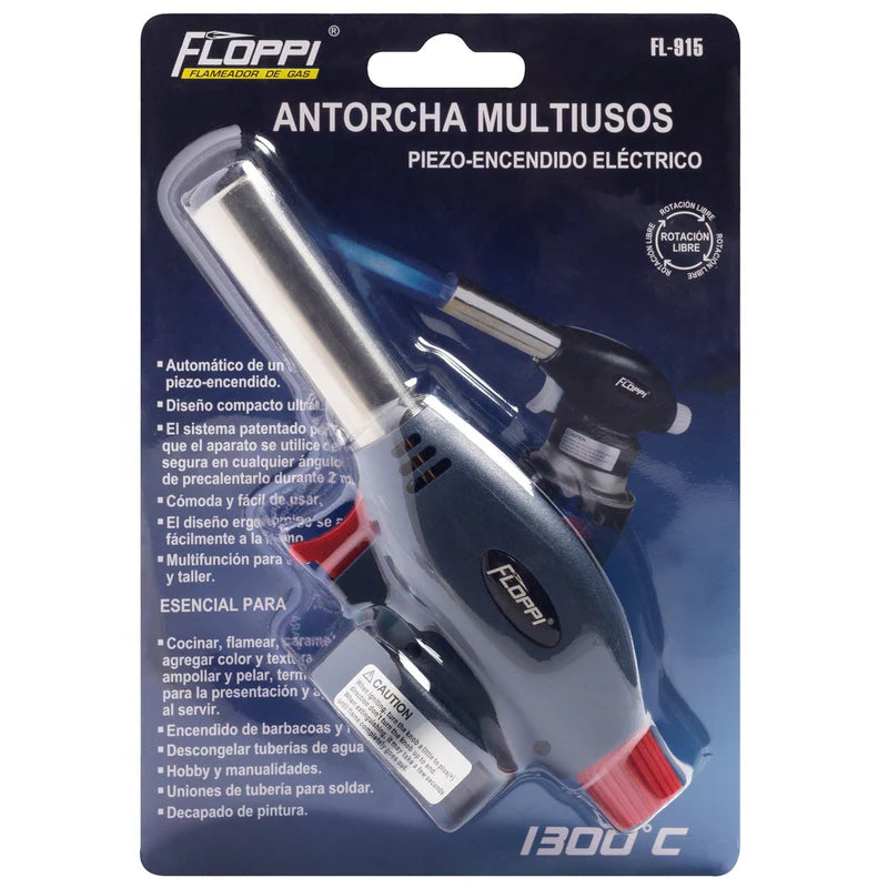 Soplete Antorcha Multiusos para Lata de Gas Butano Floppi FL-915 Floppi