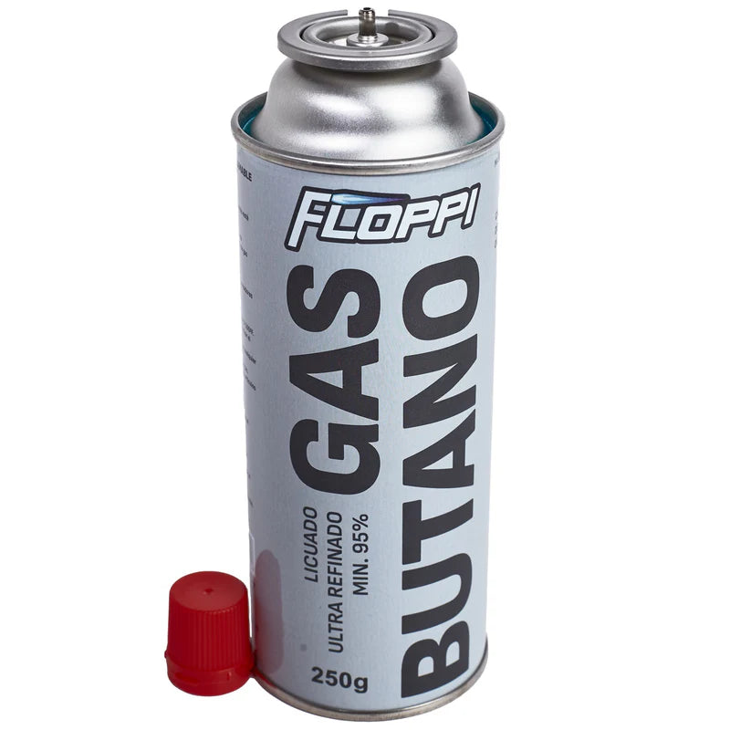 Gas Butano Camping Ultra Refinado Para Sopletes. 250 G Floppi FL-RG7