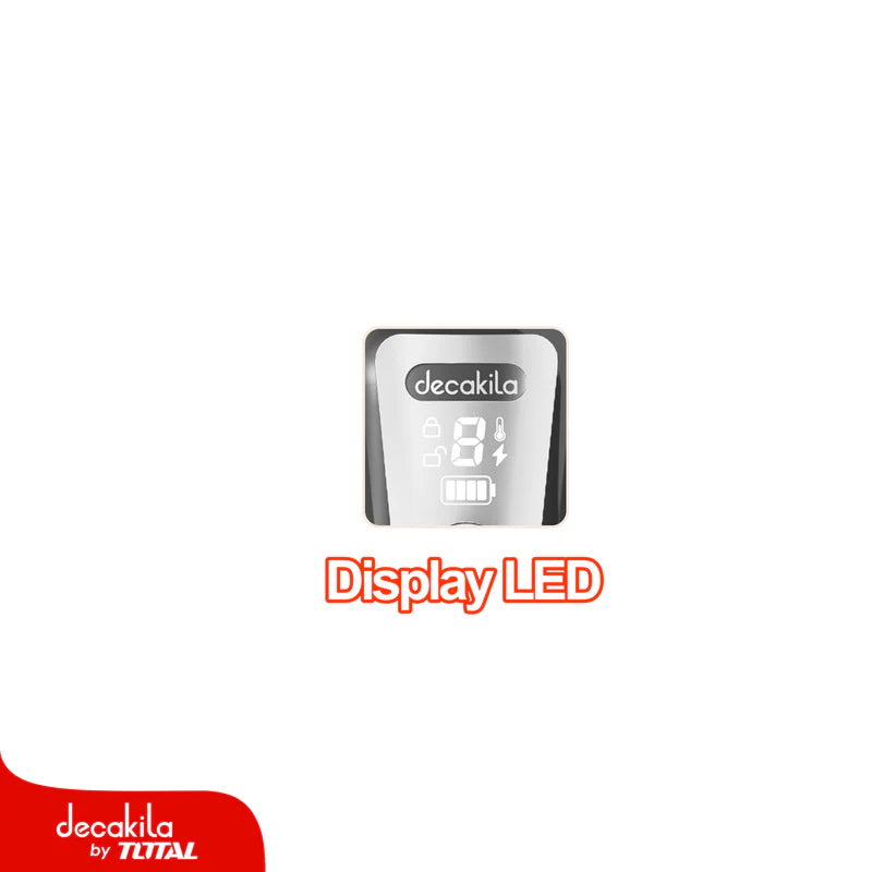 Procesador De Alimentos Inalámbrico Gris 250W 1.25L Pica, Rebana Y Corta. Incluye Batería Y Cargador. Decakila KUMG027B