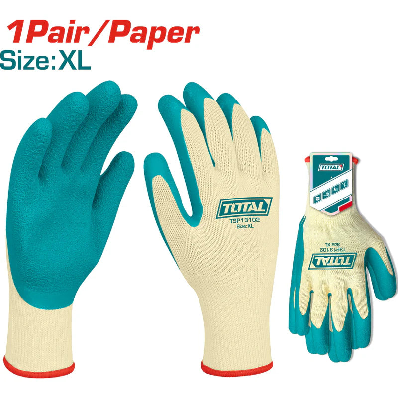 Guantes De Látex Talla XL Calibre 10 Se Vende En Par. Total TSP13102 TOTAL