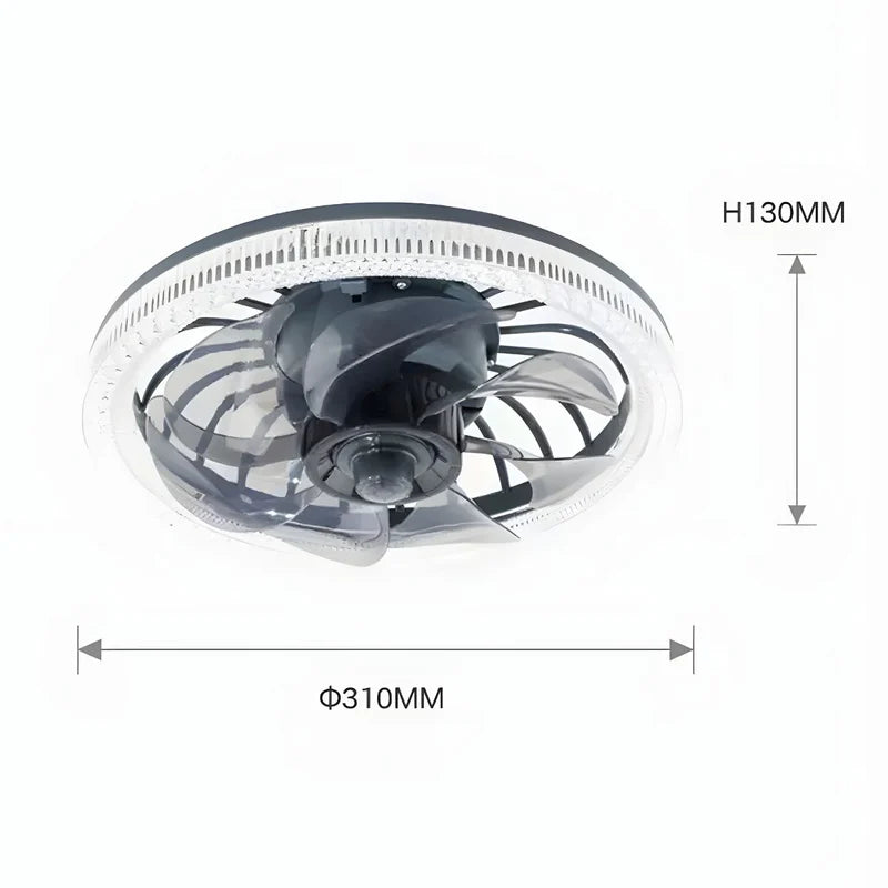 Abanico De Techo Con Luz LED 34W. Lámpara Con Abanico Integrado. Control Remoto Y Luz Regulable En 3 Tonos. TU028 Selecto