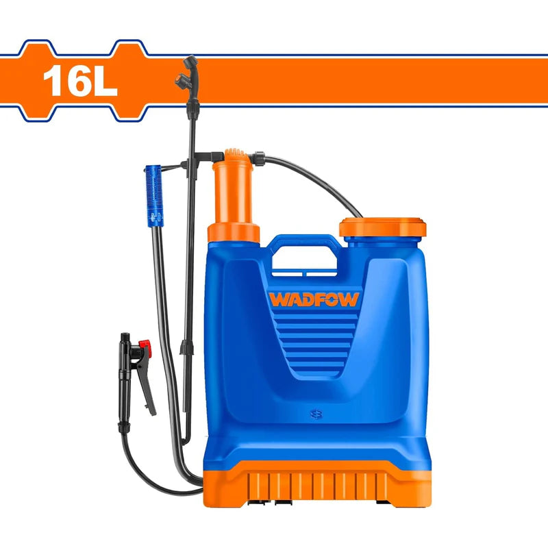 Fumigadora Asperjadora Rociador Manual Mochila Para Uso Agrícola 16L. Boquilla Ajustable Wadfow WKS1516 WADFOW