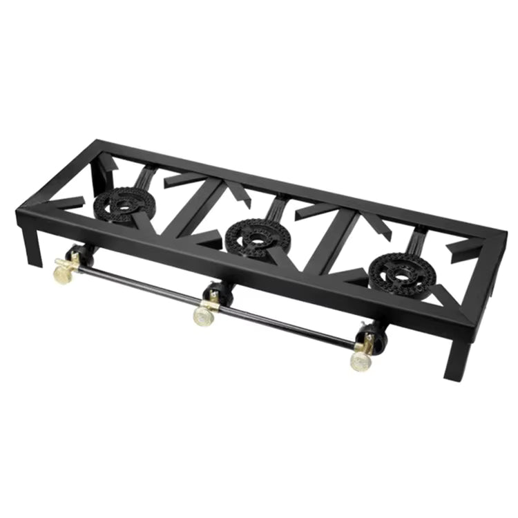 Reverbero de Hierro de 3 Quemadores a Gas Chico QH-V3A Estufa.