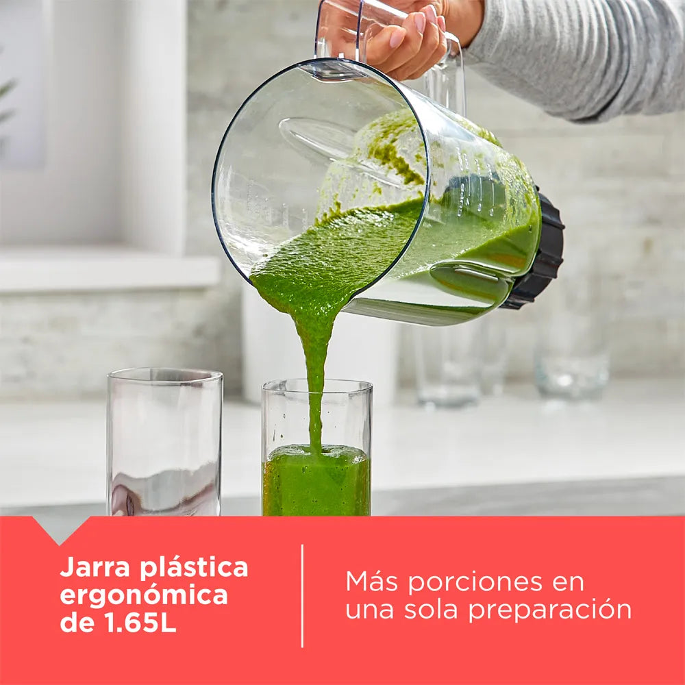 Licuadora Jarra Plástica 1.65LT 700W 8 Velocidades Magenta Black and Decker BL0877-1PDLA BLACK + DECKER