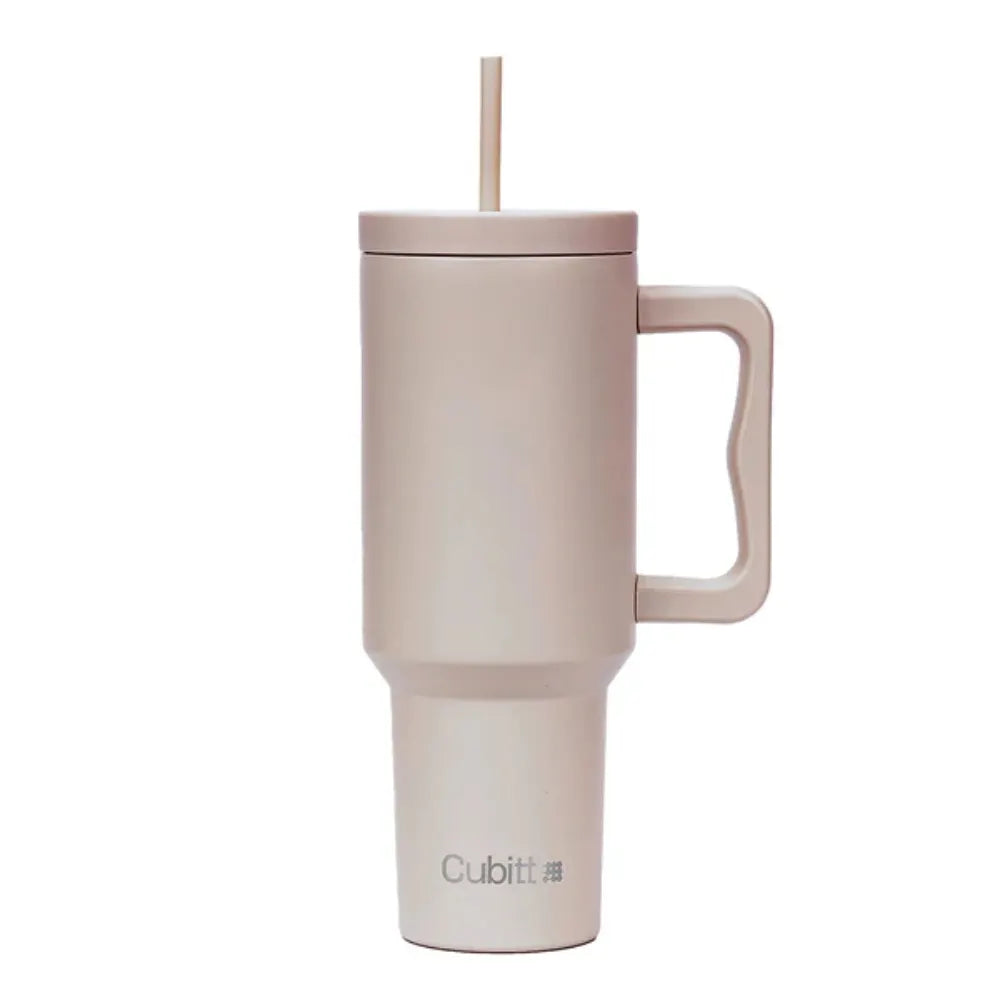 Termo Tumbler con Carrizo 40oz Beige Cubitt CT-TUMB9