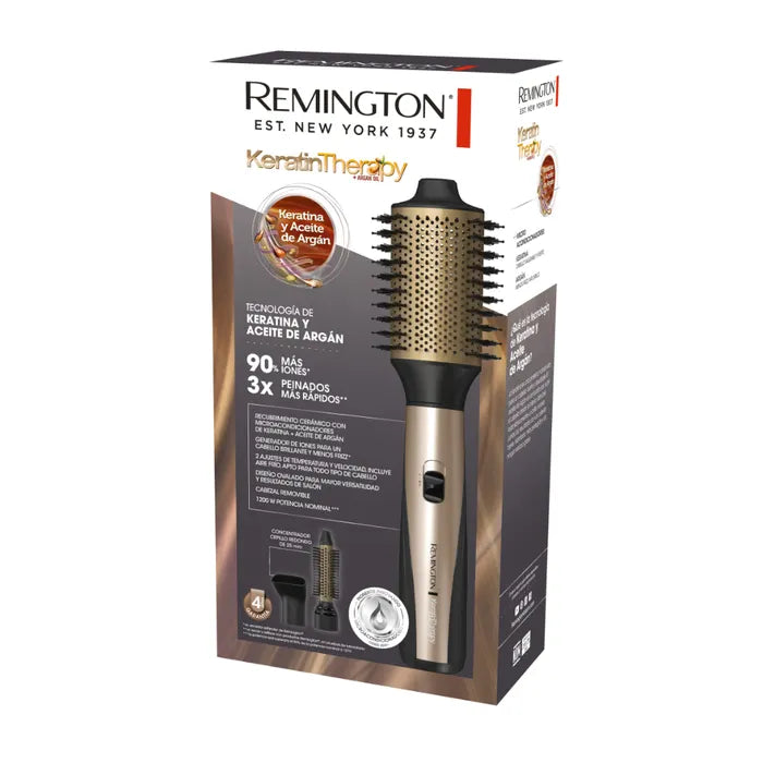 Cepillo de Aire Ovalado Remington AS8821-110F Ceramic & Titanium | Seca, Alisa y Da Volumen al Cabello Remington