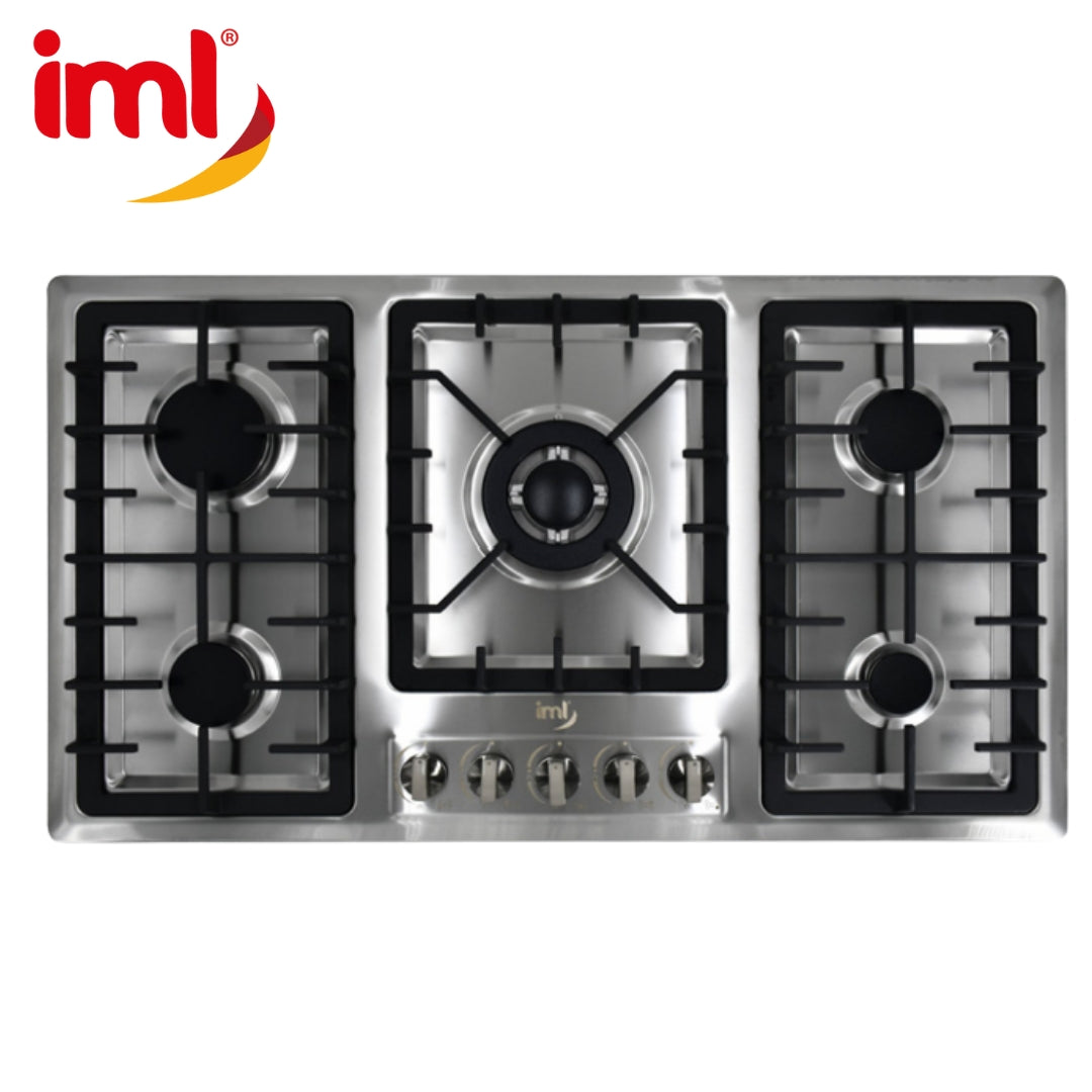 Estufa Empotrable de Acero Inoxidable de 5 Quemadores QE-5A IML
