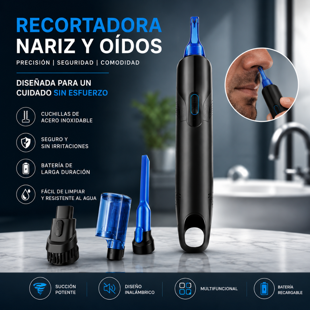 (LLEGANDO 3 DE JULIO) Recortadora de Nariz, Oídos y Cejas Remington NE3250 | Trimmer Inalámbrico con Tecnología Comfort Trim