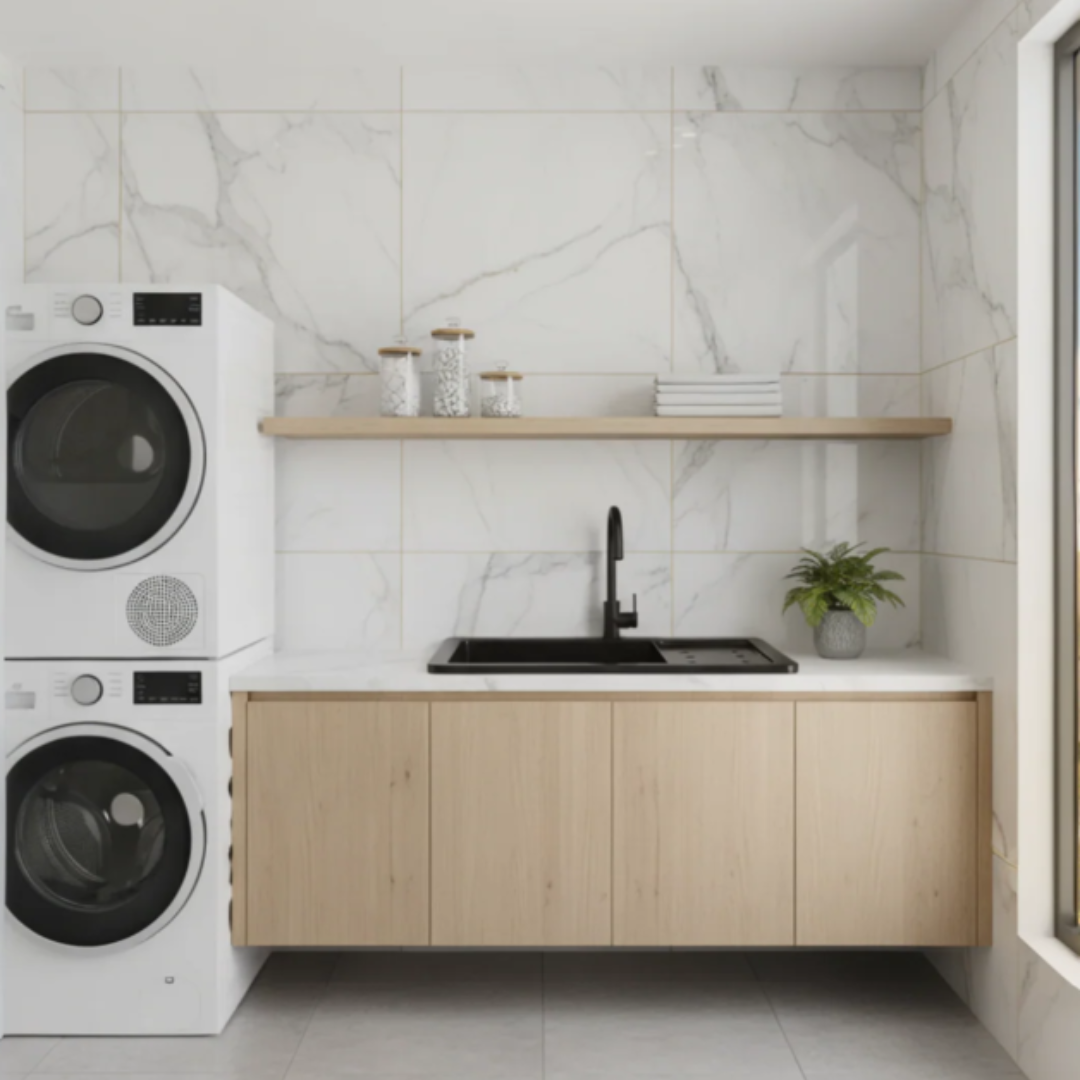 Tina PVC de Lavandería Plástico Negro 82x57x76cm 146-2002B