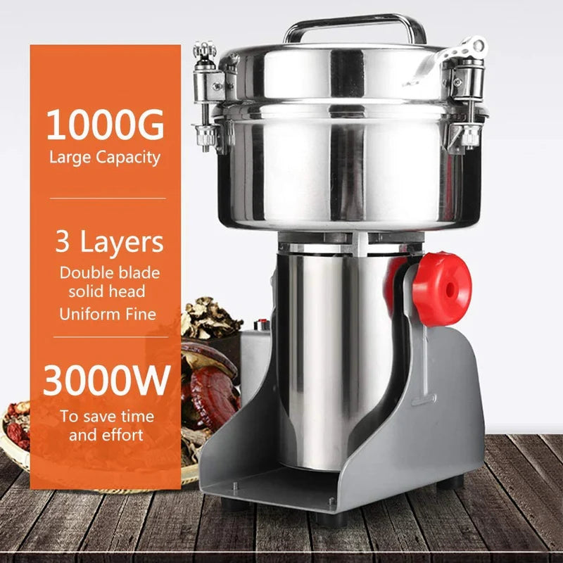 Moledor Eléctrico De Granos Y Quesos. 1000Gr BAM224