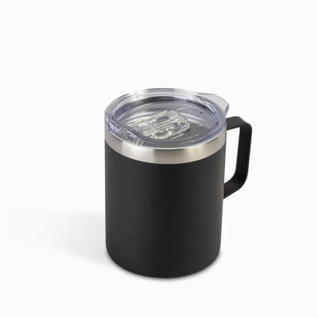 Taza Térmica de Acero Inoxidable de 400ml Negro Lotus SV-SBM-687 Selecto