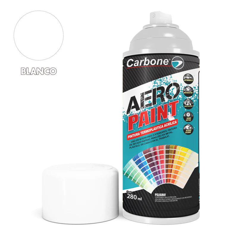 Pintura Aerosol En Spray. Interiores Y Exteriores Alta Calidad 280Ml CARBONE