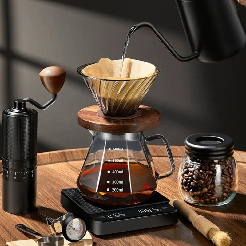 Café Por Goteo De Vertido Manual (Drip Coffee). Kit Barista Pour-Over De 10 Piezas. Café De Especialidad. Specialty Coffee. LT449