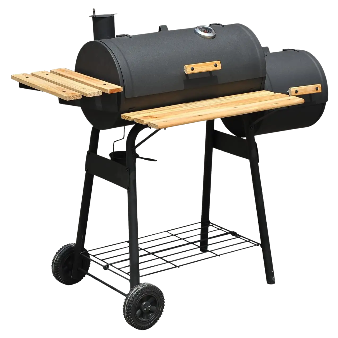 Asador de Carbón 2en1 118x53x101cm NS395011 BBQ. Barbacoa. Selecto