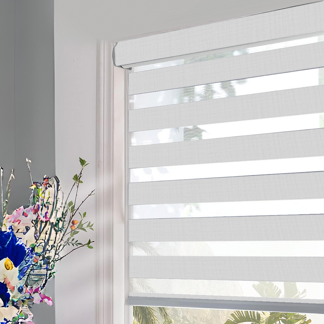 Cortinas Enrollables Zebra White 1.10m a 1.90m Selecto