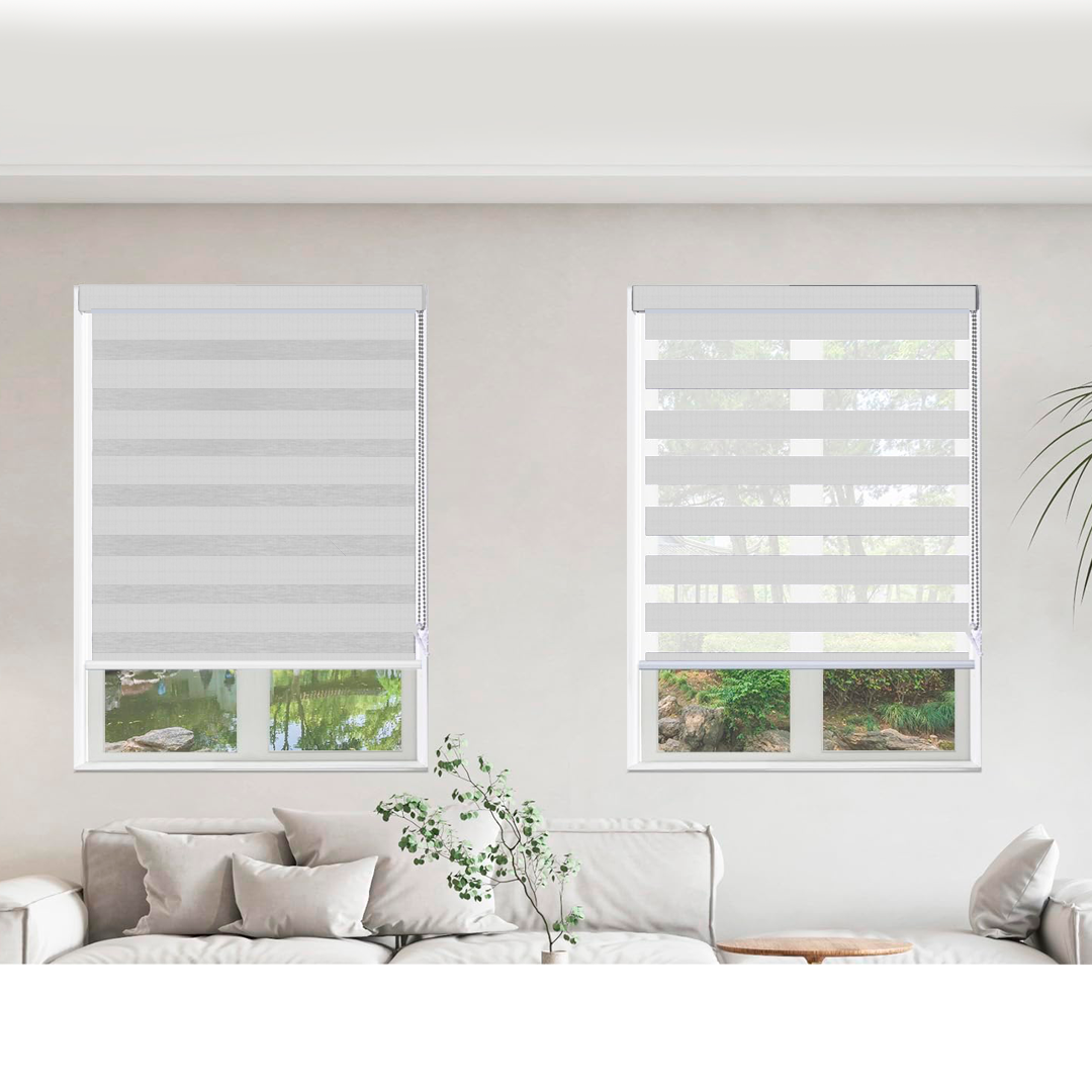 Cortinas Enrollables Zebra White 1.10m a 1.90m Selecto