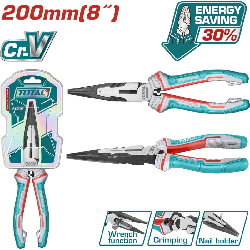 Alicate De Puntas Largas 8" Total THT220806S TOTAL