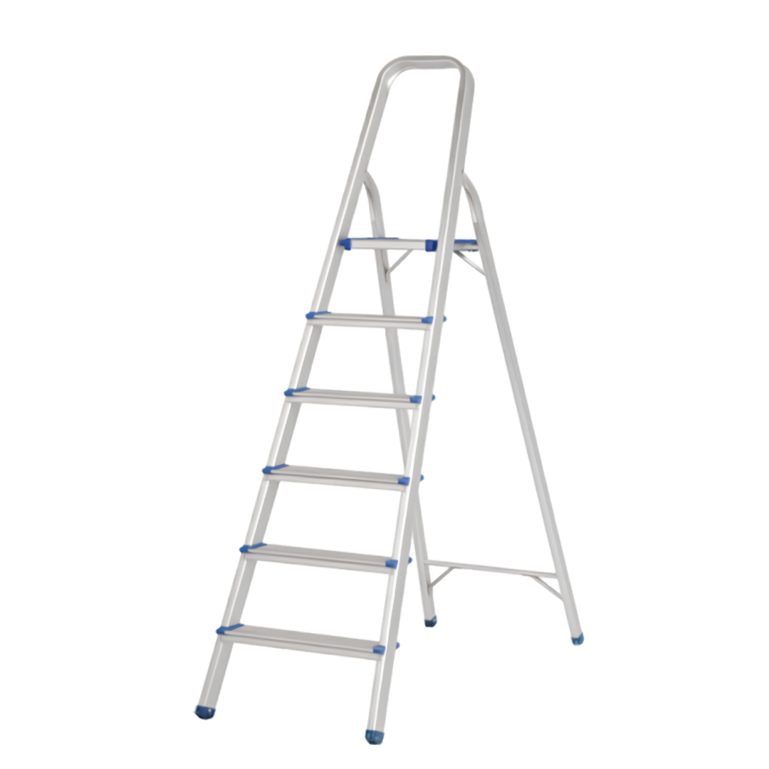Escalera Plegable de Aluminio 6 Niveles | Escalera Antideslizante para Hogar y Oficina NS446734