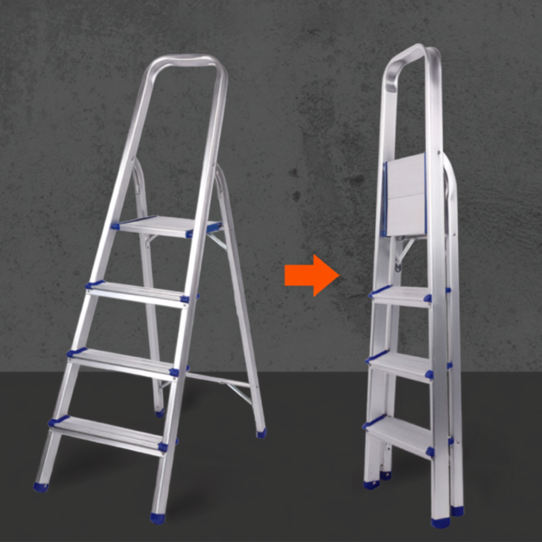 Escalera Plegable de Aluminio 6 Niveles | Escalera Antideslizante para Hogar y Oficina NS446734
