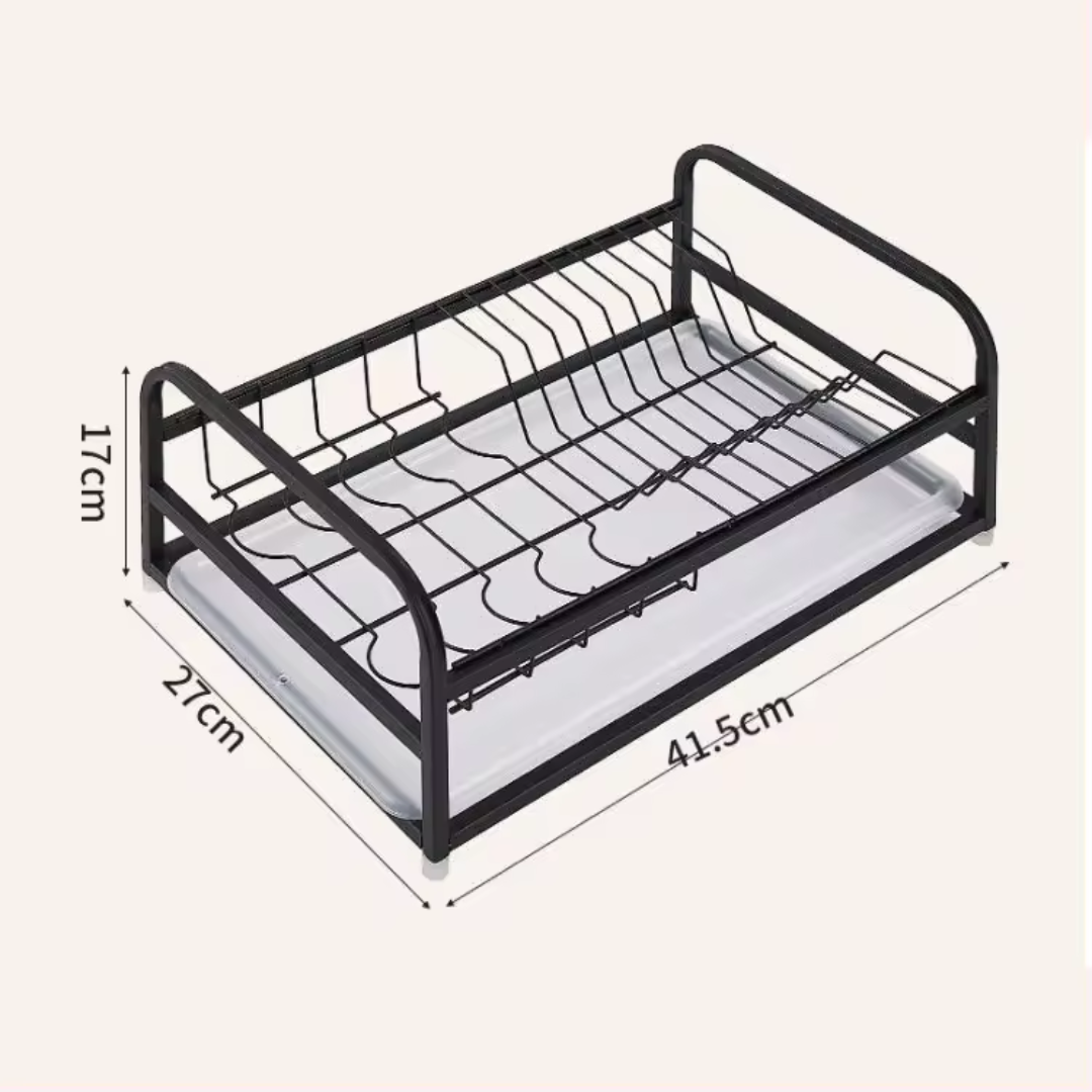 Escurridor para Platos de Metal Negro 34860-29 Selecto