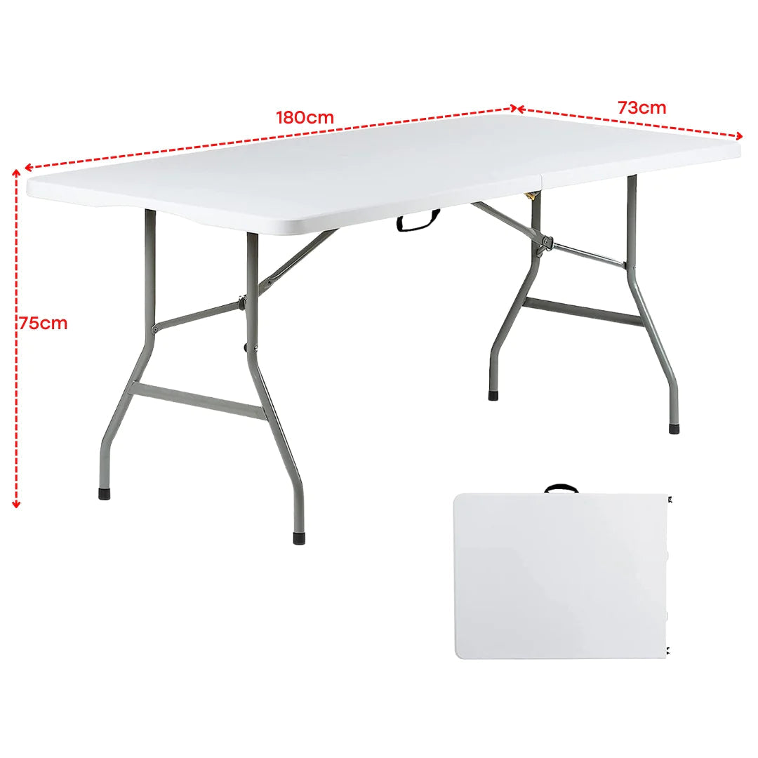 Mesa Plegable Plástico de 6 Pies 180x75x73cm BSL-Z180 Selecto