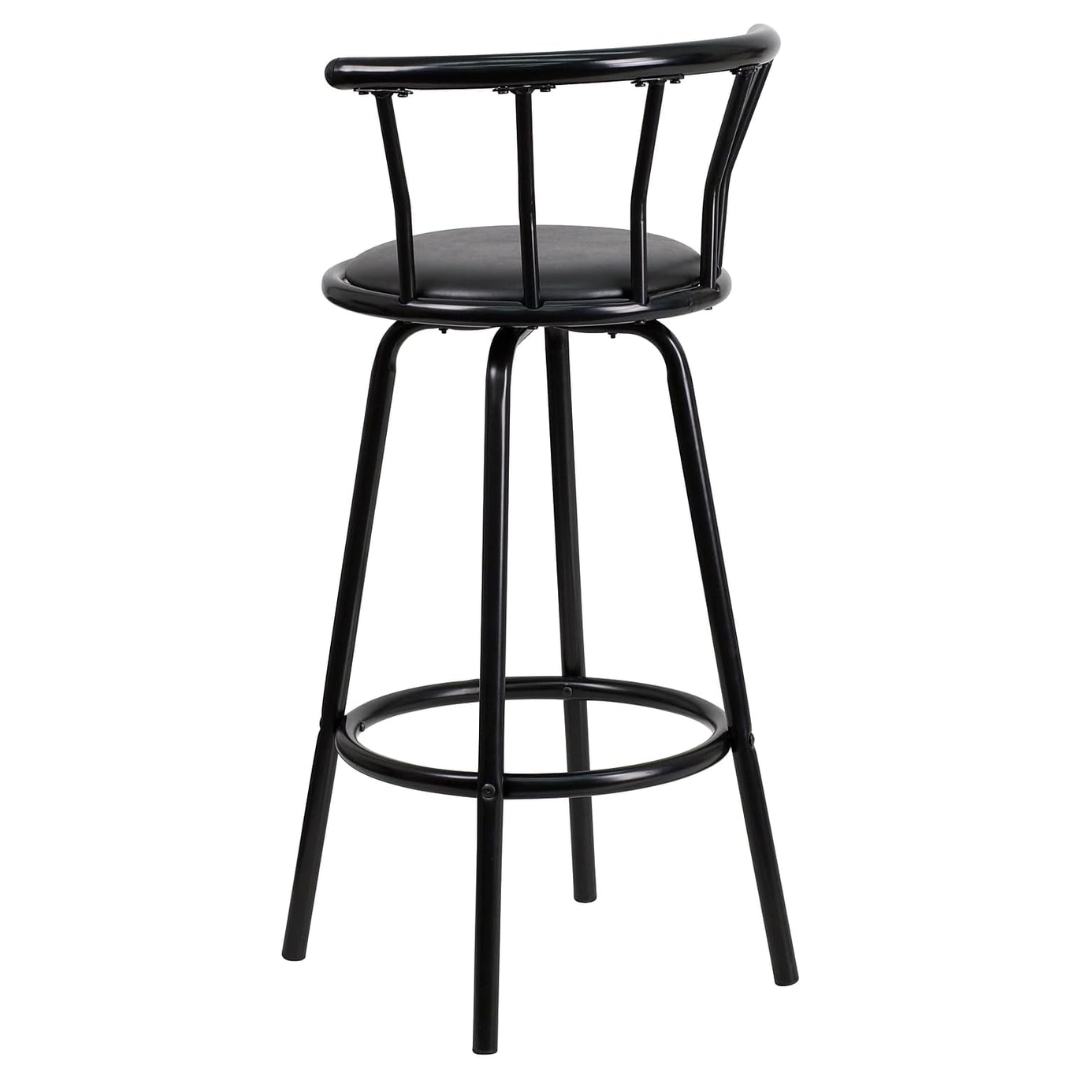 Silla para Bar Giratoria Negra 52x94x38cm FSK5528