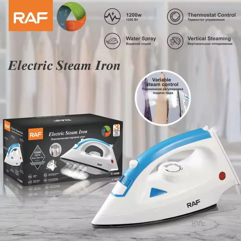 Plancha A Vapor 1200W Con Control De Temperatura Fácil Y Suela Lisa 110V/60 Hz. Plancha De Ropa R.92003-110