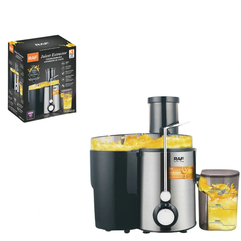 Máquina Centrífuga Extractora De Jugos 800W 110V/60Hz Inoxidable 2 Velocidades Y Vaso De 1.5L Procesador De Jugos. R.92811-110