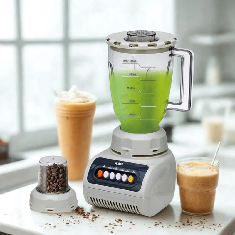 Licuadora 200W 110V/60Hz 1.5L Con Molino 2 En 1 4 Cuchillas Y 5 Velocidades. Fácil De Limpiar. Blender (Colores Surtidos) R.92821-110
