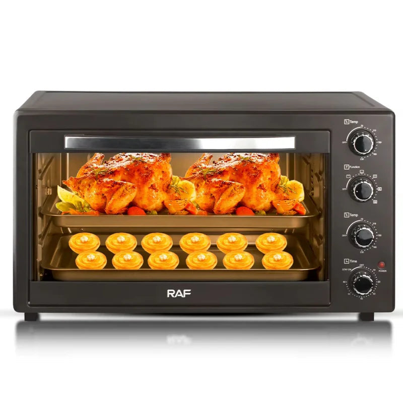 Horno Eléctrico 38L 1700W, Puerta De Vidrio, 3 Modos, Calor Uniforme, Control Temperatura. Horno Tostador R.95316-110 RAF