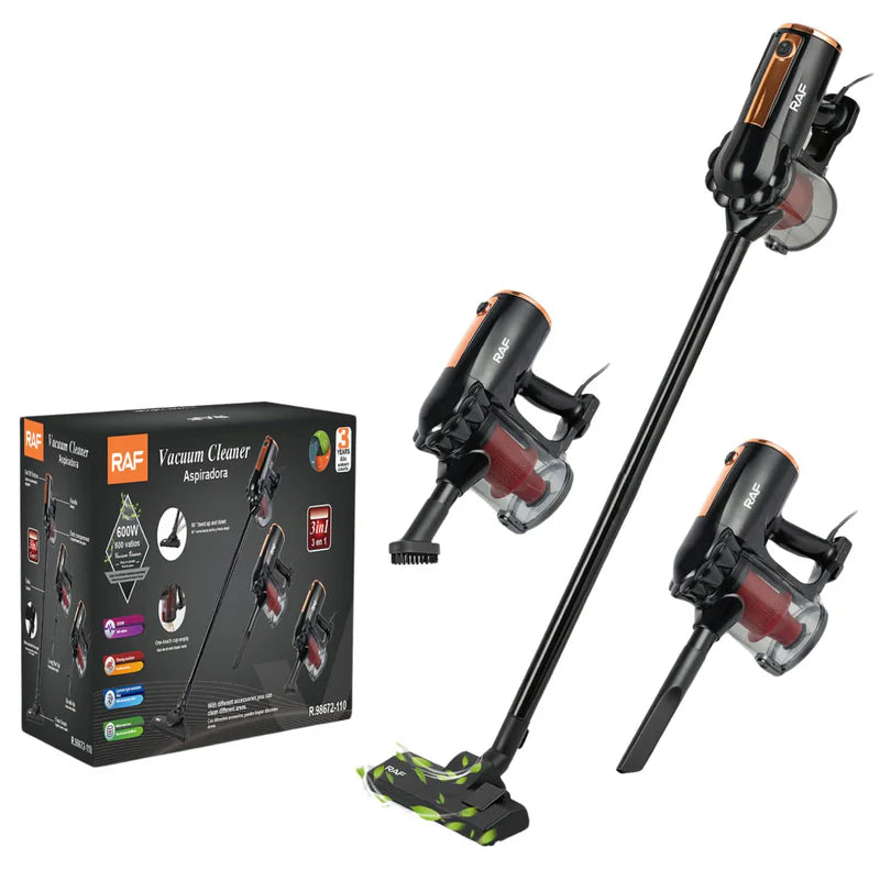 Aspiradora 3 En 1 600W Con Filtro Lavable Ciclónico Y Caja De Polvo 500Ml 110V/60 Hz R.98672-110 RAF