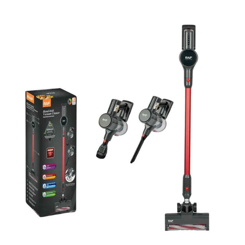 Aspiradora De Mano Inalámbrica 2 En 1 120W Con Filtro Lavable Y Caja De Polvo 700Ml 110V/60 Hz. R.98675-110 RAF