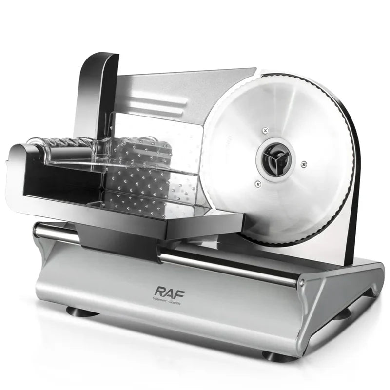 Cortadora Rebanadora De Embutidos 130W 190Mm 110V/60Hz. Espesores 1-15 Mm. Ancho Hoja 200 Mm Cortadora De Alimentos. R.98800-110