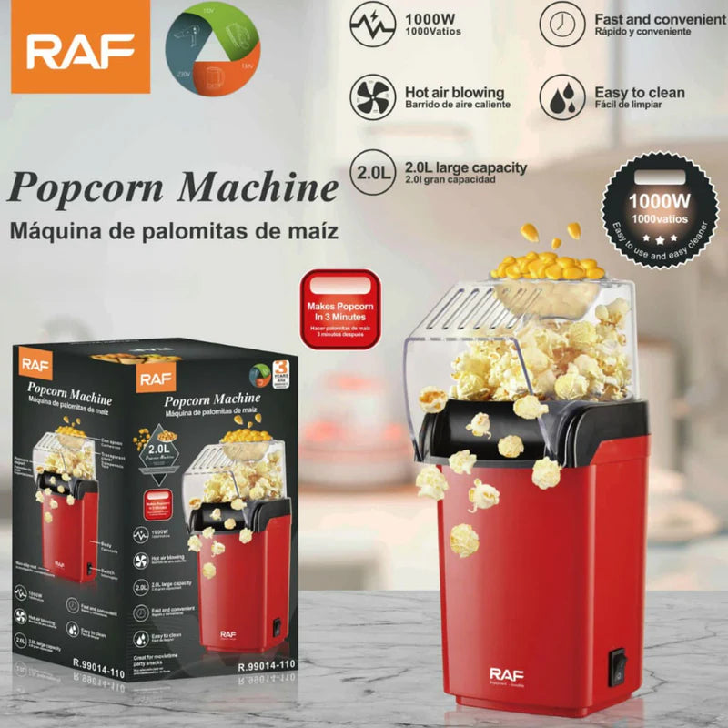 Máquina De Popcorn Hot Air 1000W 2L 110V Listas En 3 Minutos. Millo. Cotufa. Palomitas De Maiz. R.99014-110