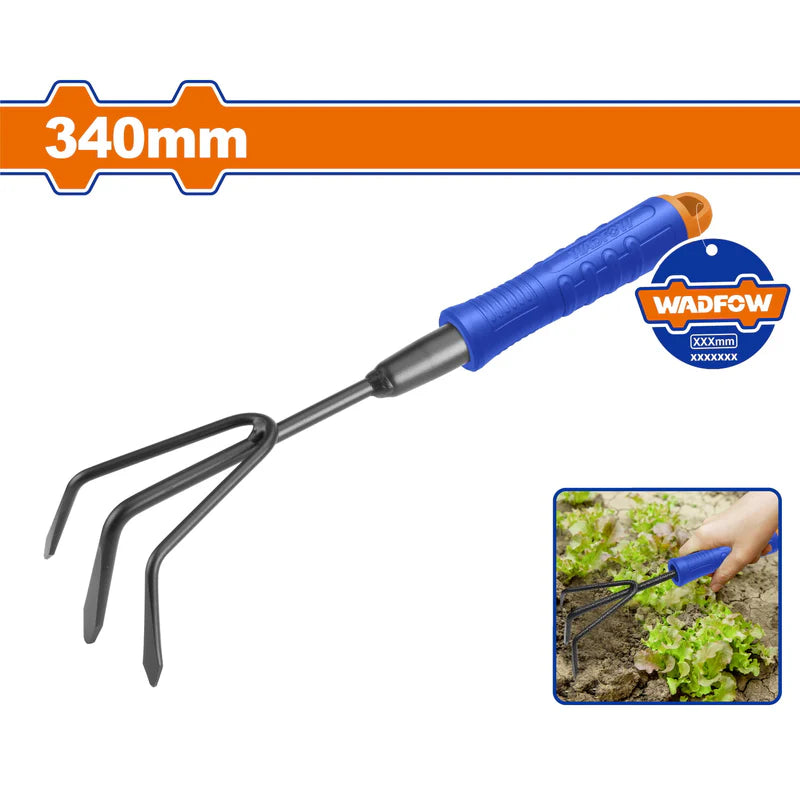Rastrillo De Jardinería 340Mm. Cuchilla Con Recubrimiento. Mango Cómodo. WWK2134 WADFOW