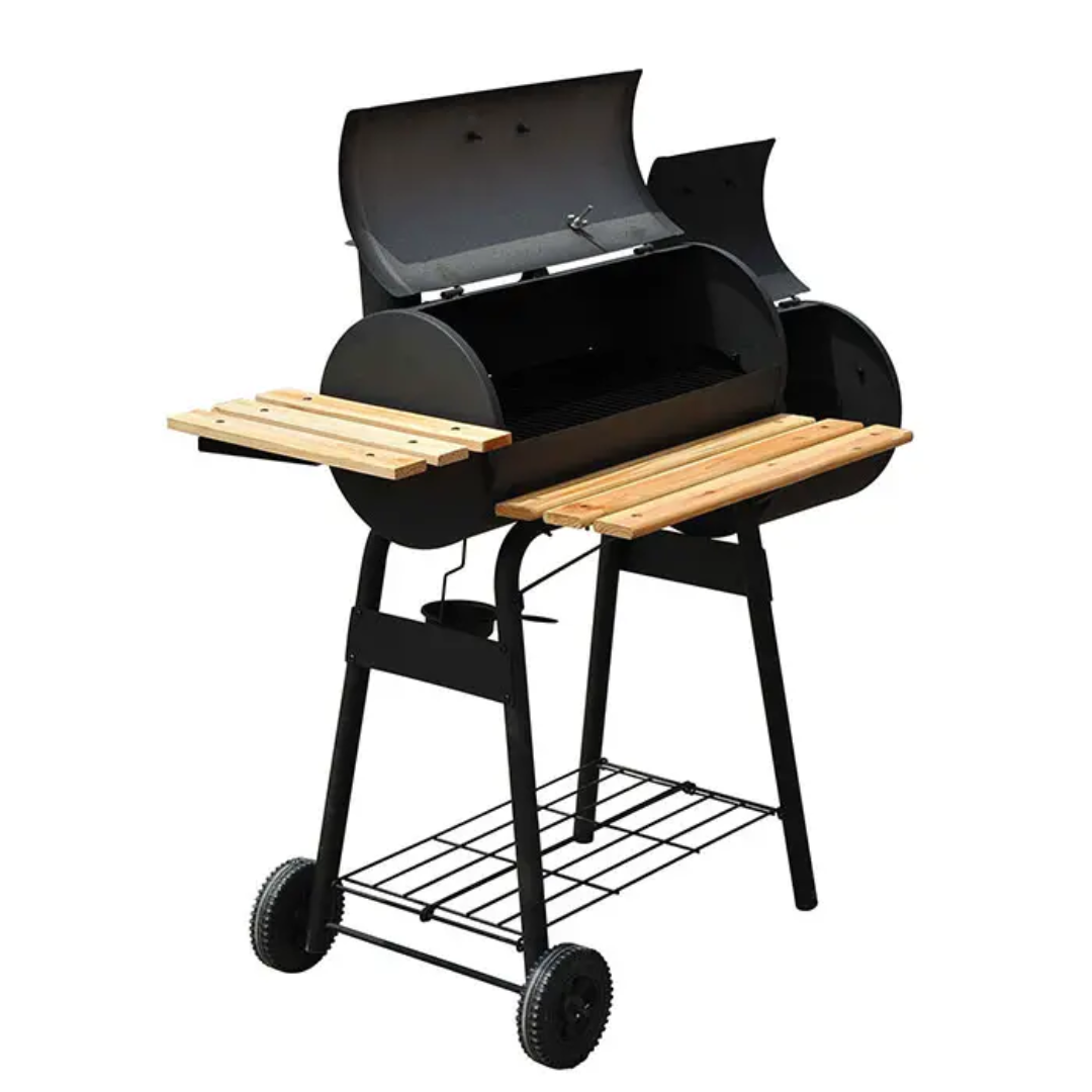 Asador de Carbón 2en1 118x53x101cm NS395011 BBQ. Barbacoa. Selecto