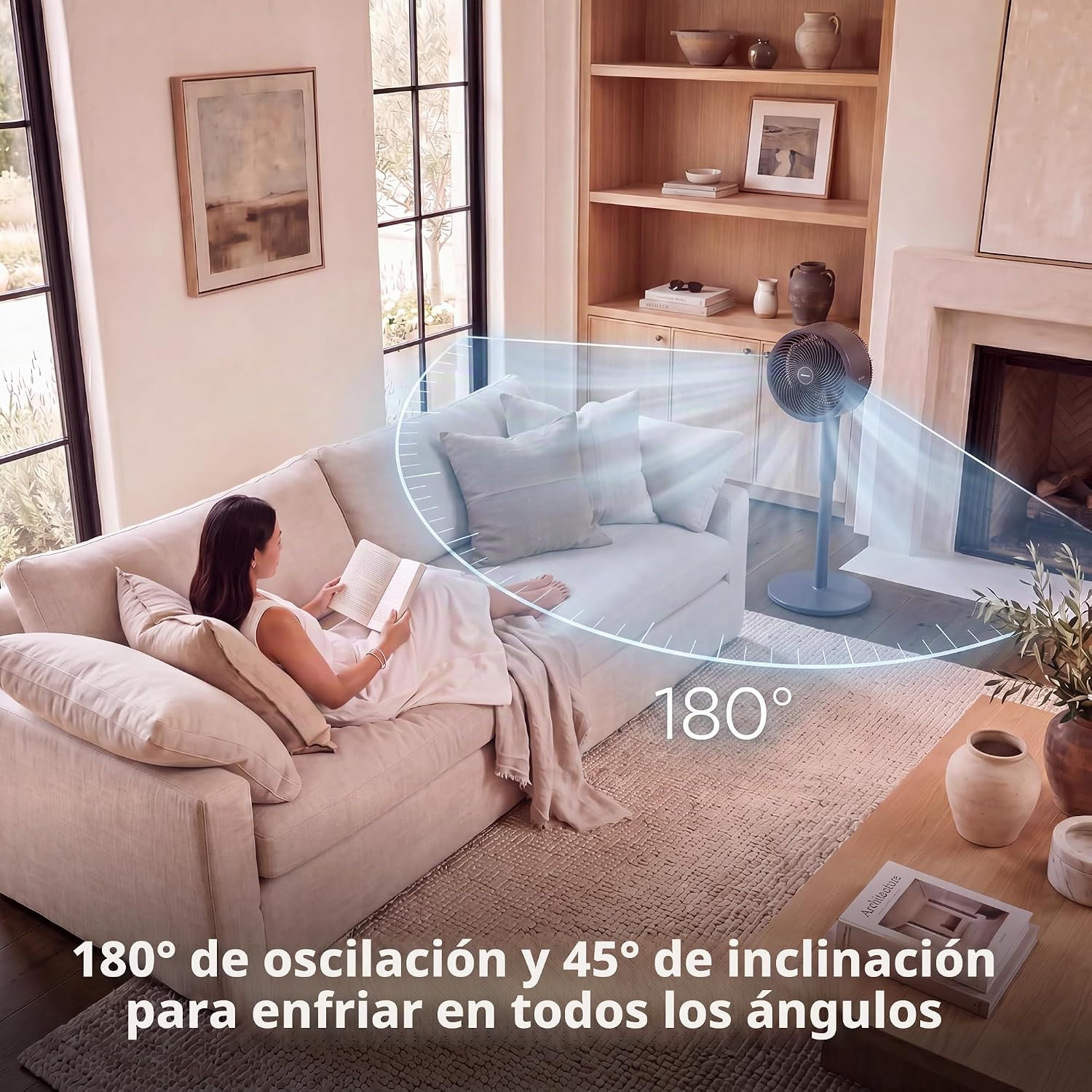 (LLEGANDO 1 DE SEPT) Ventilador Abanico Shark FlexBreeze FA222LAA 16" Inalámbrico y con Cable 36W con InstaCool Mist – 5 Velocidades