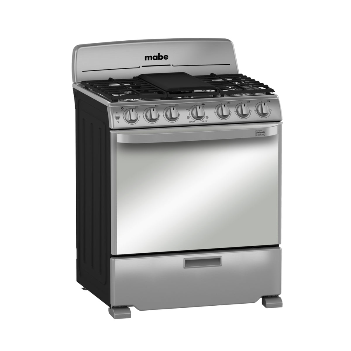 Estufa con Horno 30" 6 Quemadores a Gas en Acero Inoxidable Mabe EM7659BFIX2