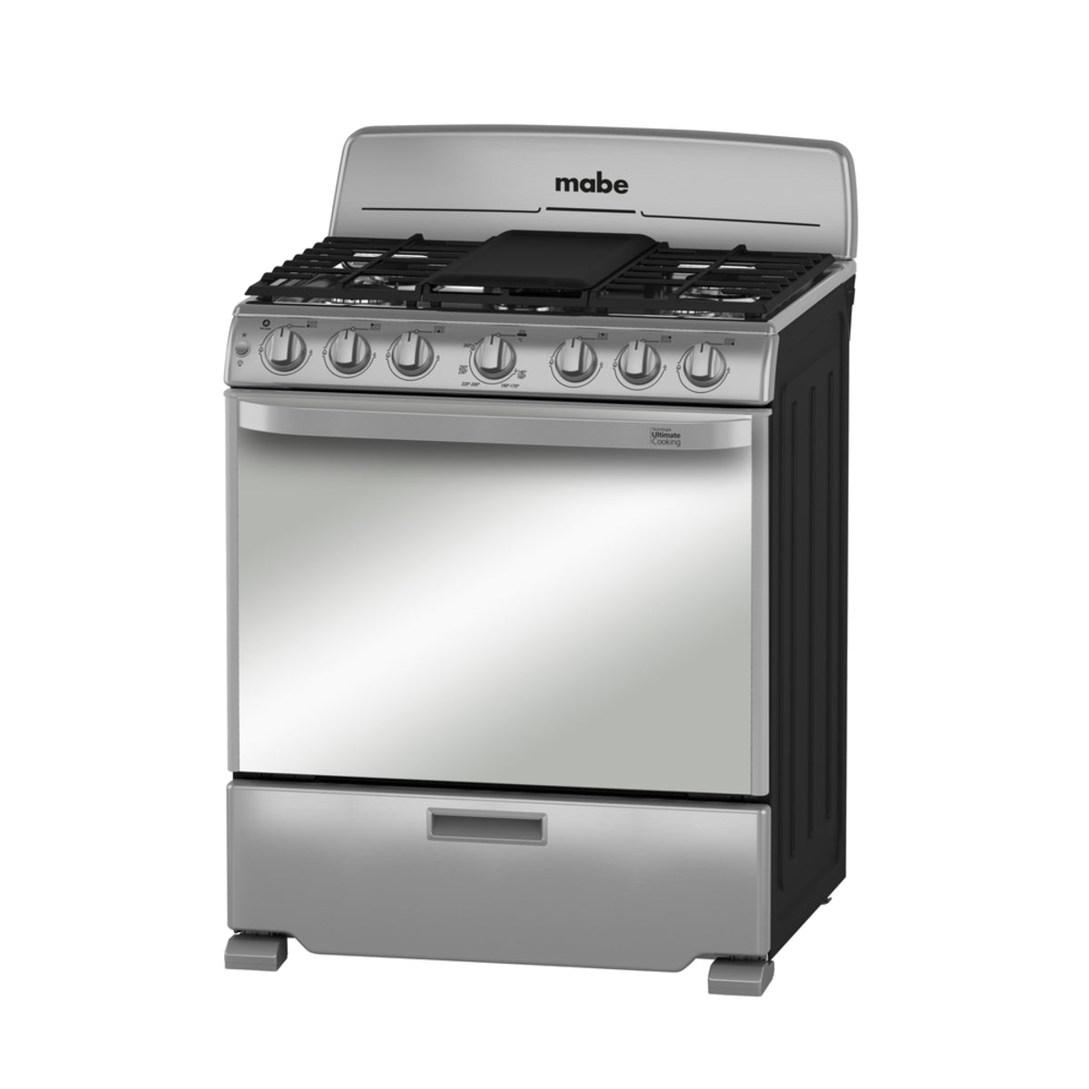 Estufa con Horno 30" 6 Quemadores a Gas en Acero Inoxidable Mabe EM7659BFIX2