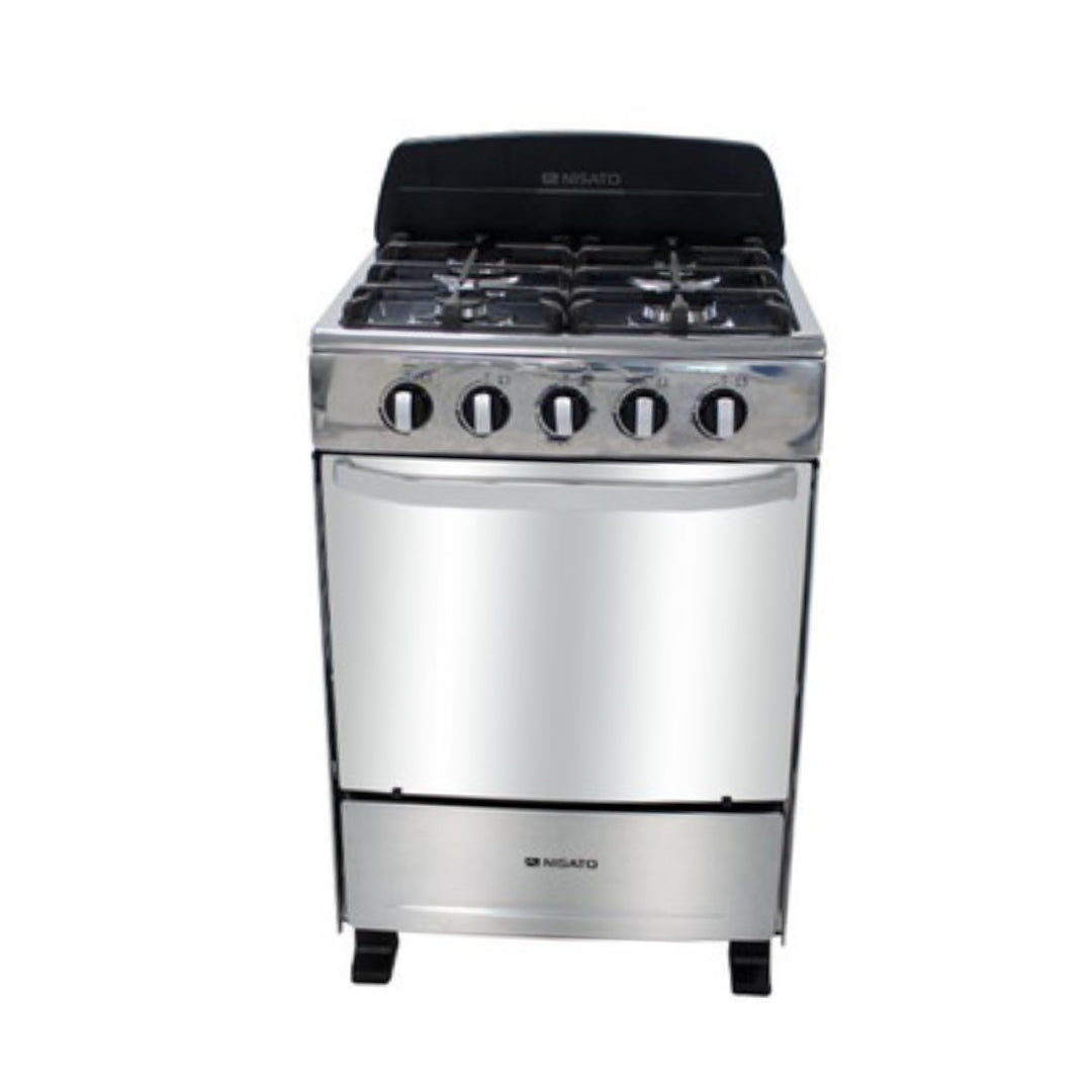 Estufa con Horno 24" 4 Quemadores Nisato NE-2464RMS NISATO