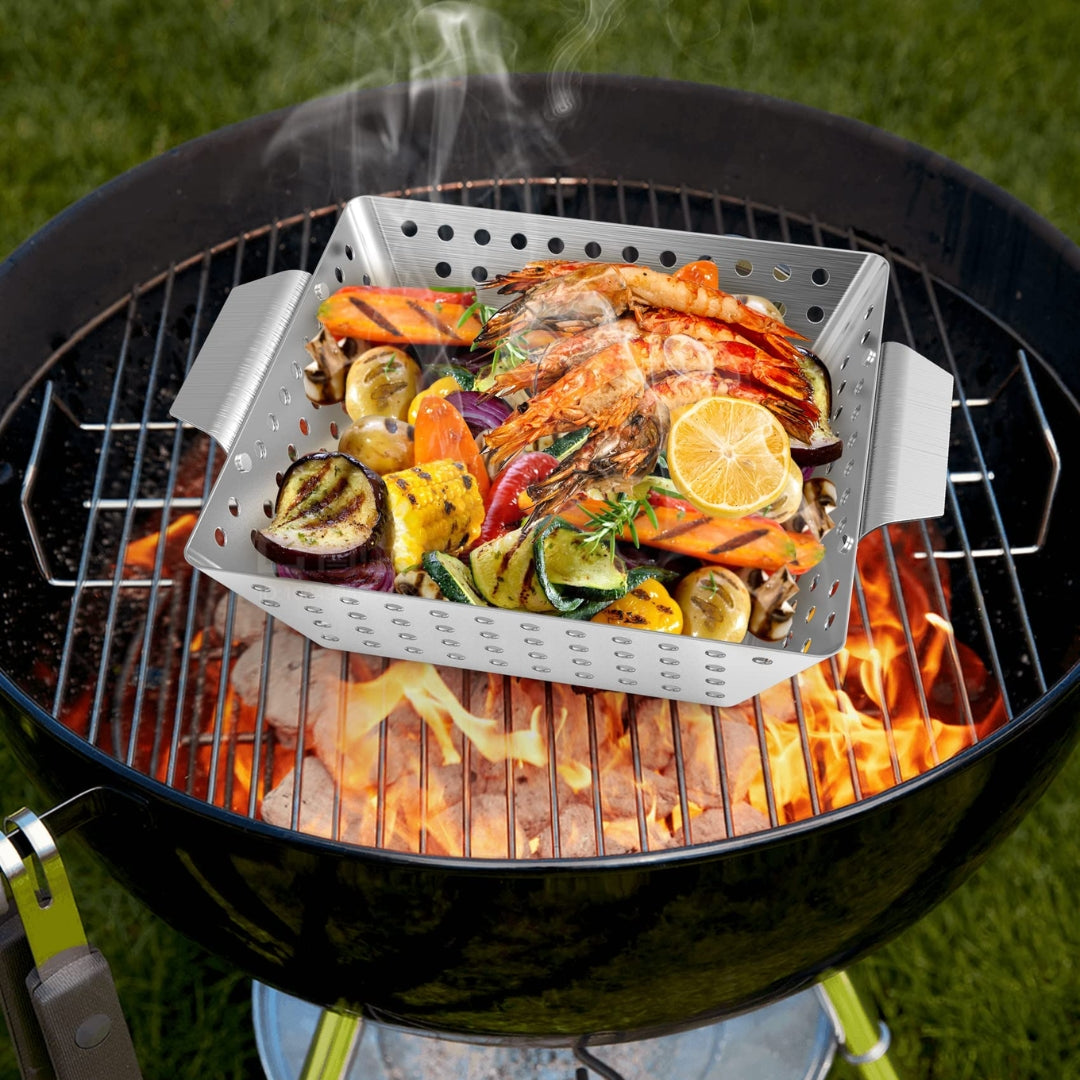 Canasta para Grill de Acero Inoxidable (BEEFY BOY) OB0213 Selecto