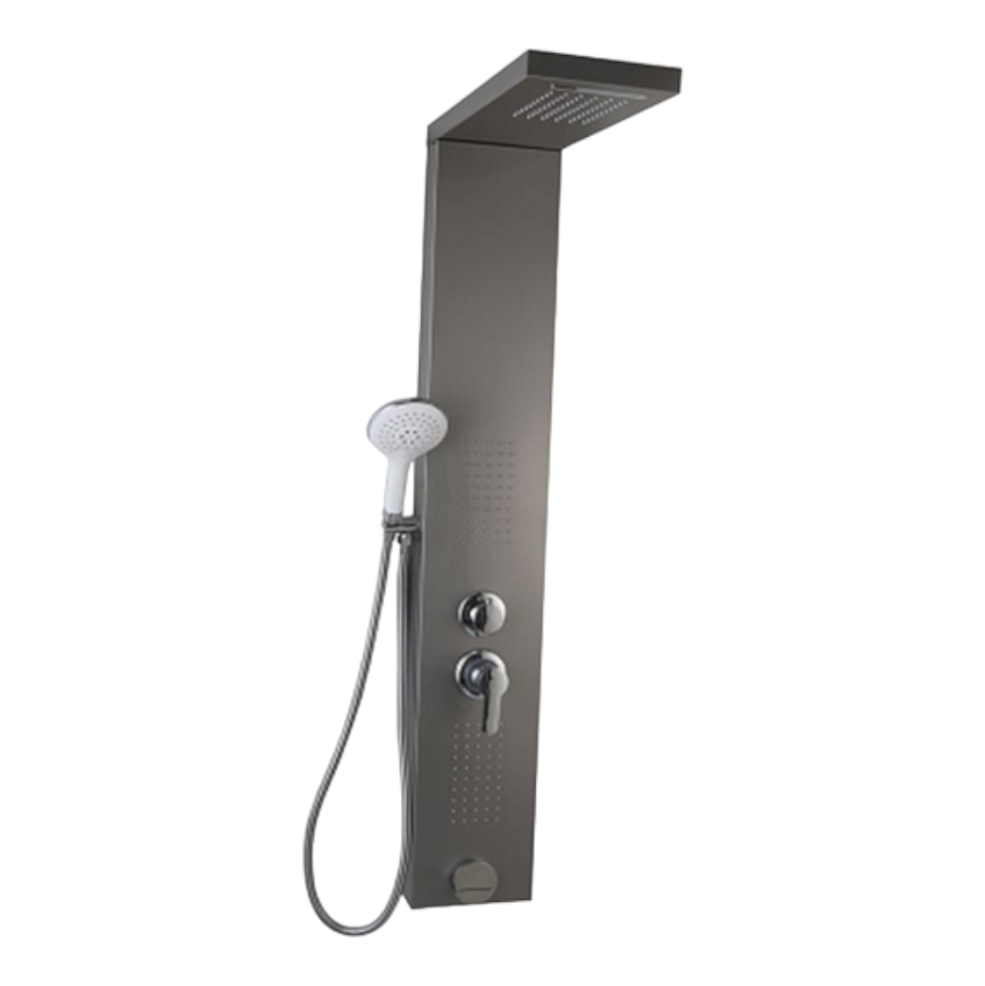 Panel de Ducha 22cm Gris en Acero Inoxidable 304 127-SH-Y19-092 Selecto