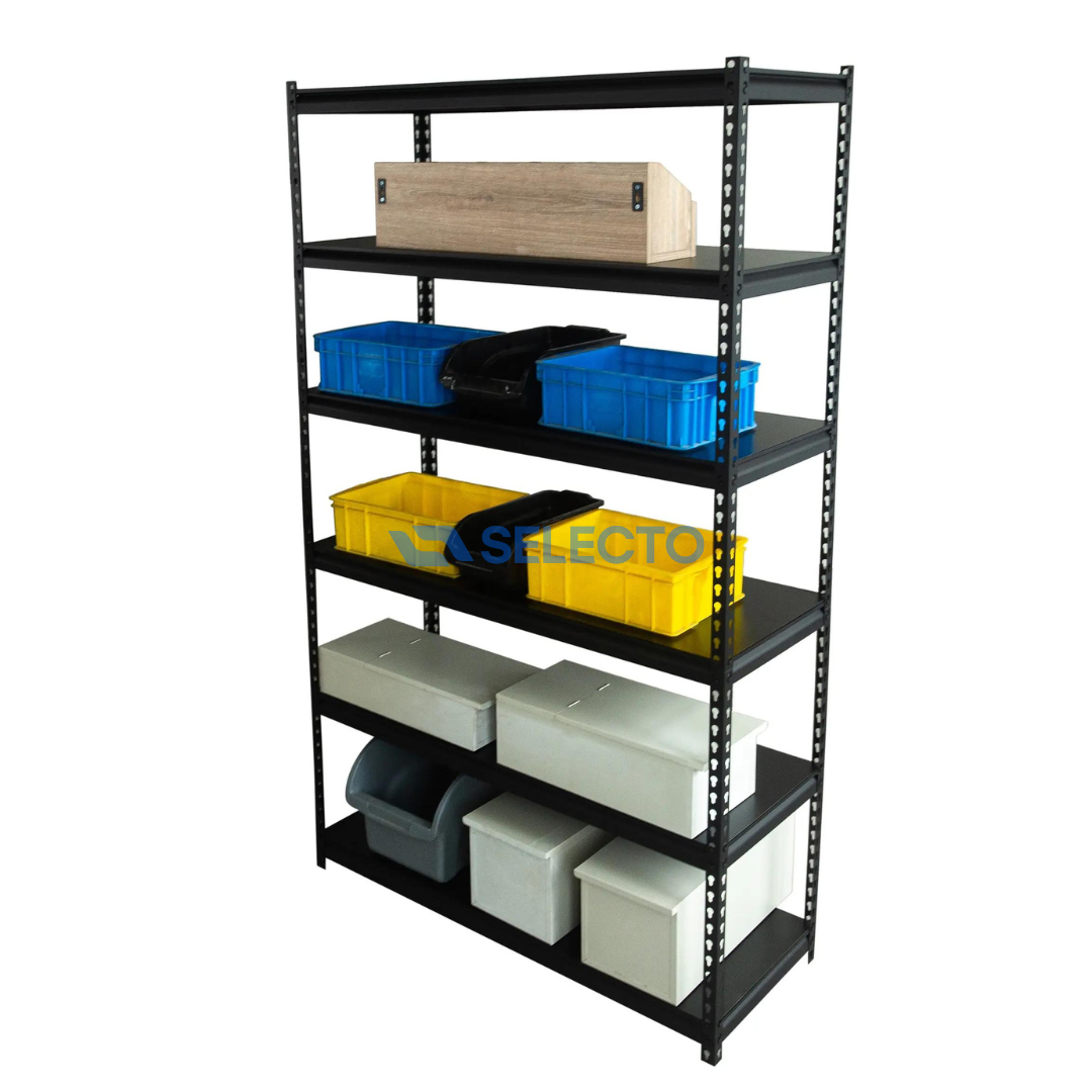 Rack o Estante de 6 Niveles 200x40x90cm 40-50Kg Por Nivel R-D-6 Selecto