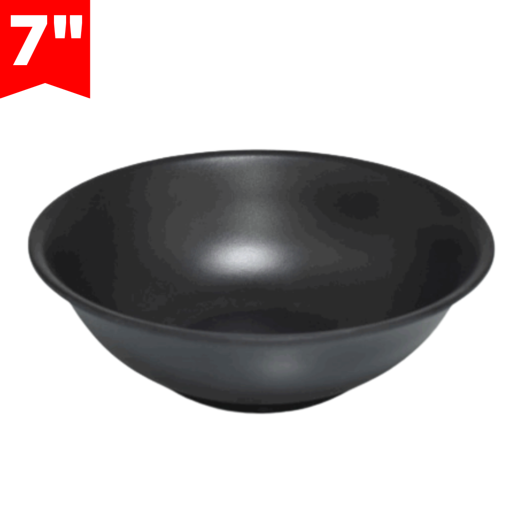 Bowl de Melamina Negro 7" BG-207H-BLK